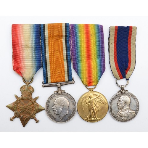 619 - WWI trio, 1914-15 Star, War and Victory, awarded to S.S. 109385, R.H. Grice,  STO 1 RN, together wit... 