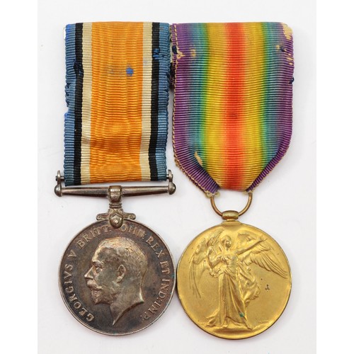 626 - WWI pair, War and Victory, named 10591 Pte A. Rosie, Royal Welsh Fusiliers