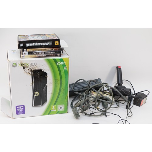 285 - Various games consoles to include a Microsoft X-Box and a Sony PlayStation 1 together with an assort... 