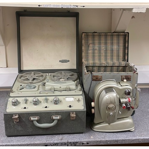 461 - A 20th century Farragraph reel to reel machine together with with a cased 20th century Noris 8 elect... 