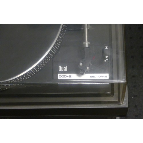 242 - A Dual 505-2 belt drive turntable with cartridge