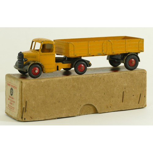 187 - Dinky Supertoys, a die-cast No. 521 Bedford lorry, boxed.