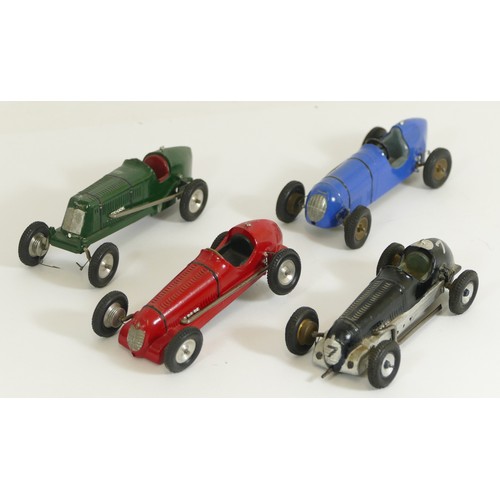 183 - Four Scamold (Scale Models Ltd of Brooklands) racing car models to include wind up motor black 103 M... 