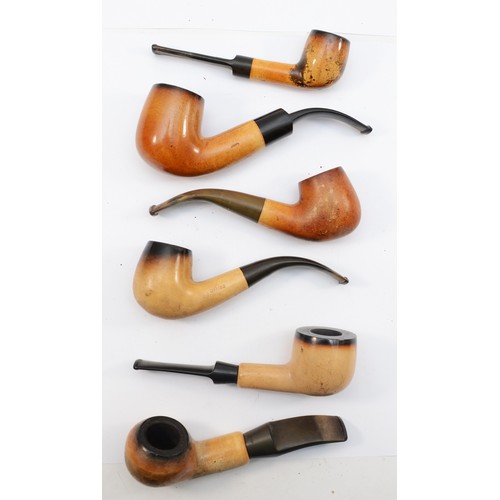 348 - Six Meerschaum pipes