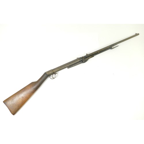 524 - An early 20th century BSA .177 underlever air rifle with walnut stock, serial number 10018.

This pr... 