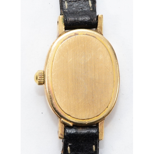 89 - Longines, a 9ct gold quartz ladies wristwatch, London 1981, 12 x 22mm