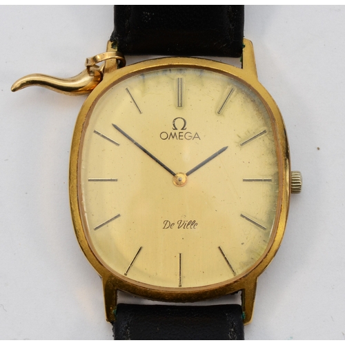 94 - Omega De Ville, a gold plated manual gentleman's wristwatch, ref 111. 0148, 17 jewel movement number... 