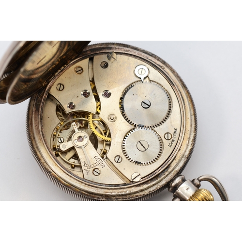 107 - Kay's Keyless Challenge, a silver open face pocket watch, Birmingham 1923, 49mm, working when catalo... 