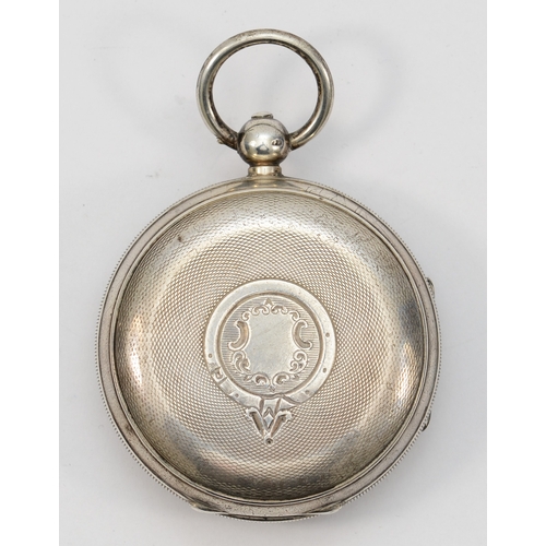 115 - A Victorian silver open face pocket watch, Chester 1895, the dial signed Improved Patent English Lev... 