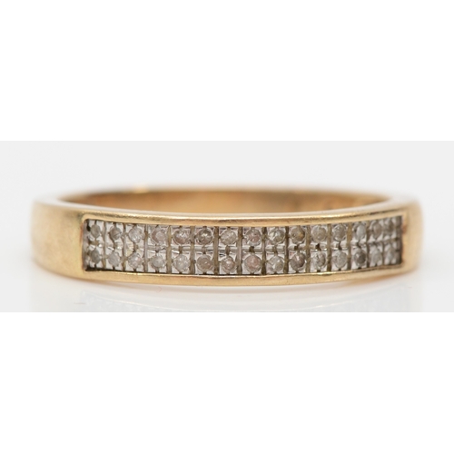 472 - A 9ct gold eight cut diamond dress ring, p-Q, 2.2gm.