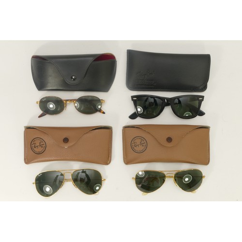 312 - Ray-Ban, L2008 WayFarer, case, W2188 NT, case, Aviator, L0205, case x 2. (4)