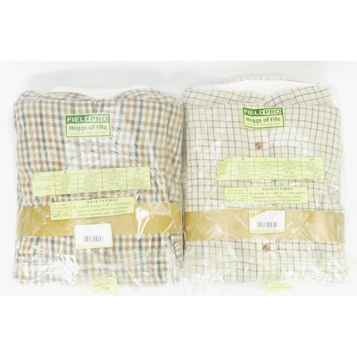 193 - Hoggs of Fife, micro-fleece lined country shirts, new in packets with tags.
1 x Birch light check, o... 