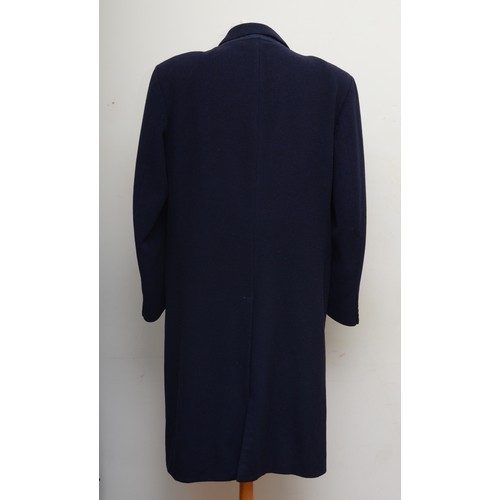 245 - St. Michael, pure new wool, navy, men's overcoat. 42