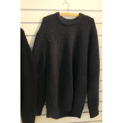 271 - Barbour Shetland wool jumper, XXL, Barbour Tyne crew neck wool sweater, XL.