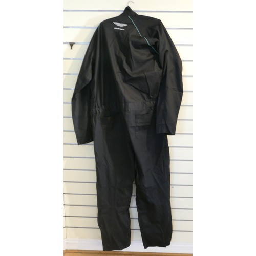 205 - Aston Martin black and green striped overalls, XXL, Powerfix 56 blue work trousers, 40.