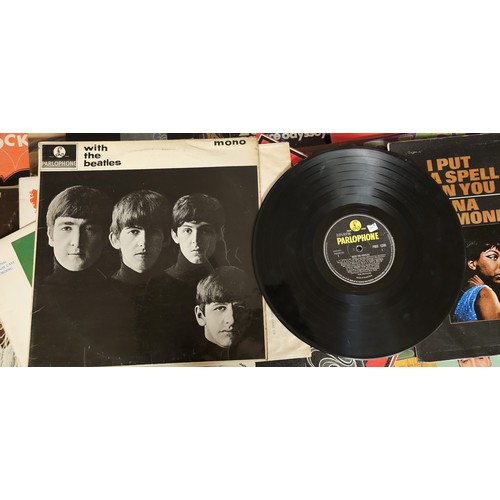 72 - Various 1960's and later LPs and singles to include Beatles, Help, PCS 3071, With The Beatles, 1963,... 