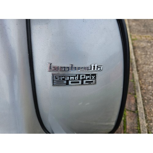 505 - 1985 Lambretta/Vijay GP200, 198cc. Registration number B249 AKN. Frame number 22/4 22 339582. Engine... 