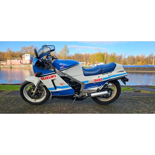 578 - 1988 Suzuki RG 500, 498cc. Registration number E558 WAT. Frame number HM31A -106280. Engine number M... 