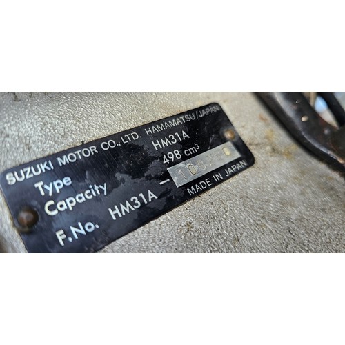 578 - 1988 Suzuki RG 500, 498cc. Registration number E558 WAT. Frame number HM31A -106280. Engine number M... 