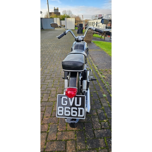 1966 Honda CA160, 161cc. Registration number GVU 866D. Frame number ...