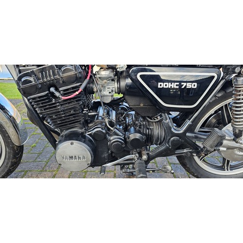 522 - 1980 Yamaha XS750, 747cc. Registration number EYN 603V. Frame number 1T5-008417. Engine number 1T5-0... 