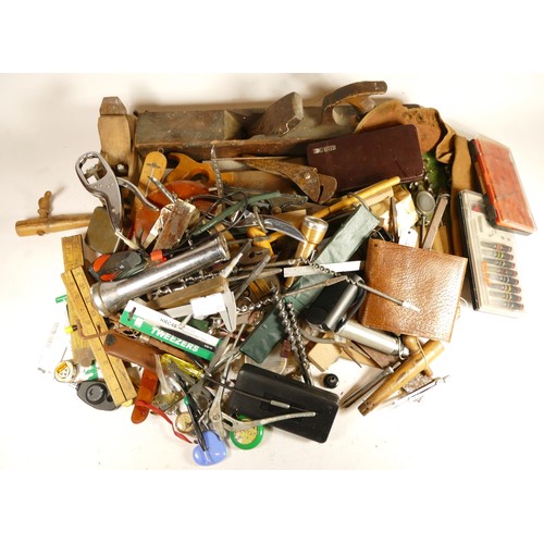 64 - Three boxes of early 20th century and later carpenters hand tools