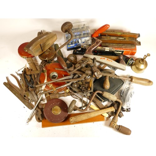 64 - Three boxes of early 20th century and later carpenters hand tools