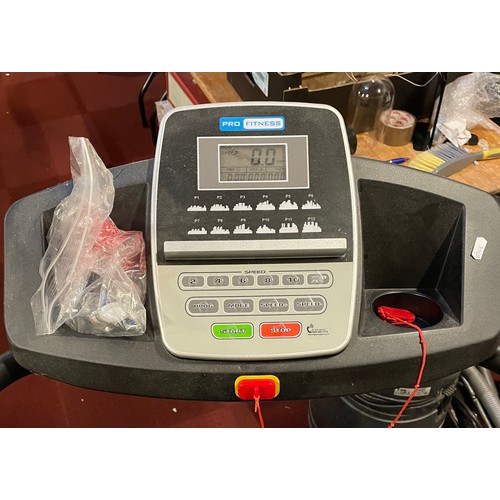 74 - An electric Pro-Fitness treadmill, tested and working.