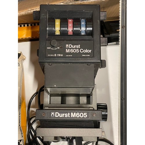 86 - A Durst M605 colour enlarger with associated equipment.