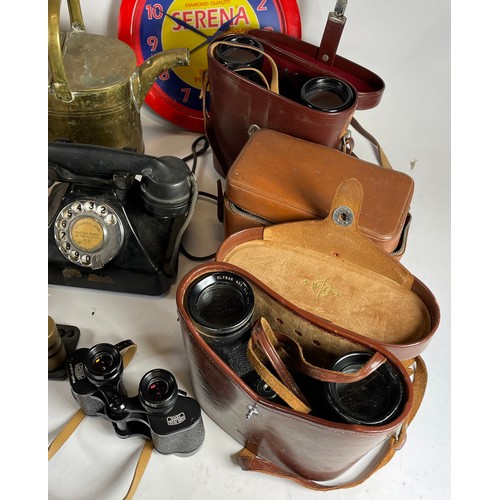 129 - Three pairs of Carl Zeiss cased binoculars, together with one other pair, a 20th century black Bakel... 