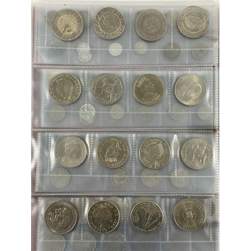 142 - A collection of coins to include some silver, nickel and copper, circa 1900-1990, including five pou... 