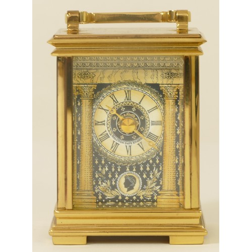A boxed limited edition Halcyon Days enamel and brass cased limited ...