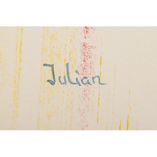 300 - Julian Basoldea: A collection of five modern abstract paintings, watercolours on paper, unframed, si... 