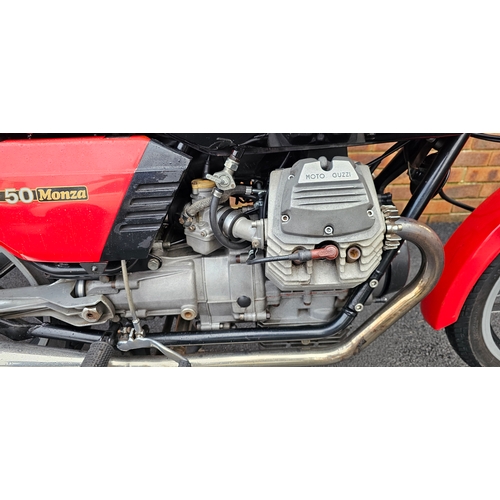 572 - 1982 Moto Guzzi V50 Monza, 493cc. Registration number NMD 137X. Frame number PE12224. Engine number ... 