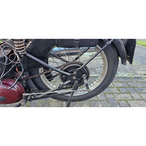 550 - c.1939 BSA Silver Star, B24, 350cc. Registration number WYJ 594 (Non transferrable). Frame number KB... 