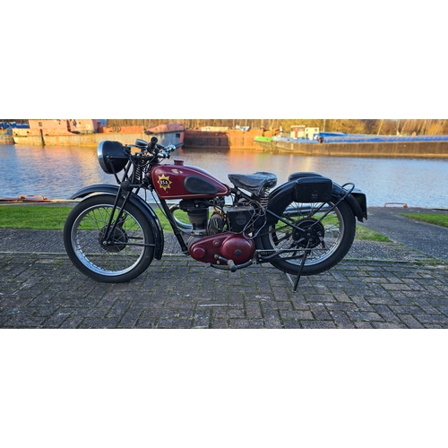 550 - c.1939 BSA Silver Star, B24, 350cc. Registration number WYJ 594 (Non transferrable). Frame number KB... 