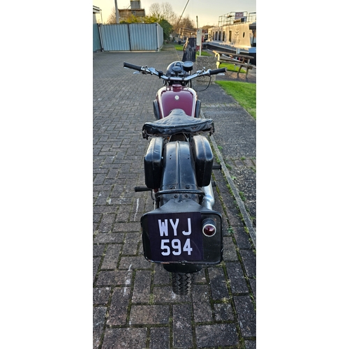 550 - c.1939 BSA Silver Star, B24, 350cc. Registration number WYJ 594 (Non transferrable). Frame number KB... 