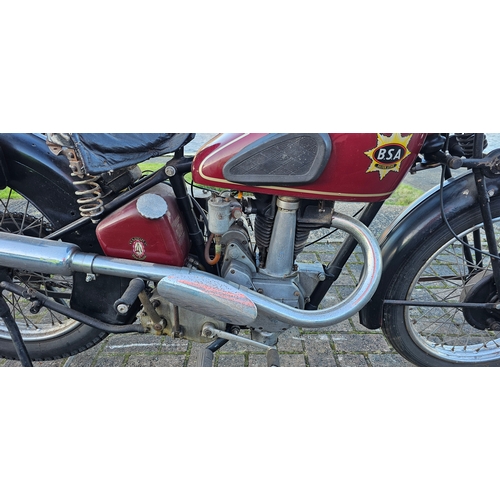 550 - c.1939 BSA Silver Star, B24, 350cc. Registration number WYJ 594 (Non transferrable). Frame number KB... 