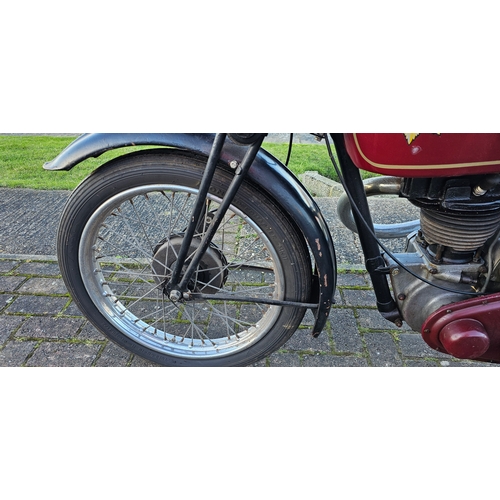 550 - c.1939 BSA Silver Star, B24, 350cc. Registration number WYJ 594 (Non transferrable). Frame number KB... 