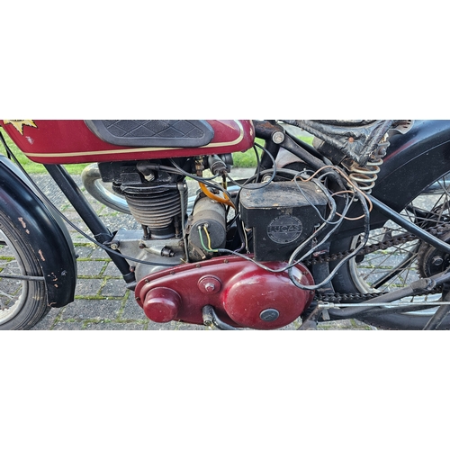 550 - c.1939 BSA Silver Star, B24, 350cc. Registration number WYJ 594 (Non transferrable). Frame number KB... 