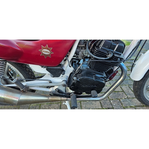 537 - 1999 Honda CB250, 234cc. PLEASE NOTE THIS IS A CAT C MOTORCYCLE. Registration number T855 SBB. Frame... 