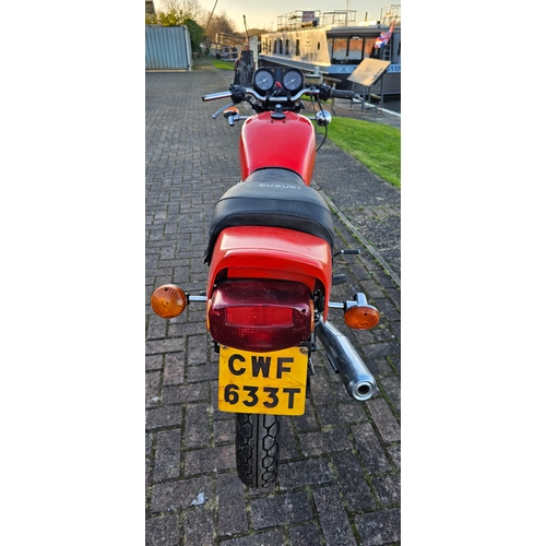 512 - 1979 Suzuki GS 550, 548cc. Registration number CWF 633T. Frame number not found. Engine number GS550... 