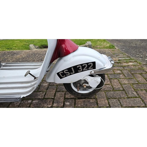 498 - 1957 Lambretta 150LD, 150cc. Registration number CSJ 322. Frame number 257865 150LD. Engine number 1... 