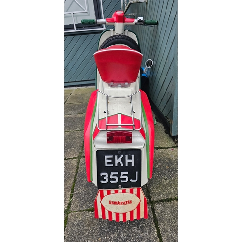 499 - 1971 Lambretta J50, 50cc. Registration number EKH 355J (non transferrable). Frame number 50DL 513558... 