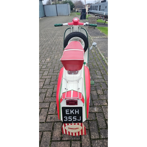 499 - 1971 Lambretta J50, 50cc. Registration number EKH 355J (non transferrable). Frame number 50DL 513558... 