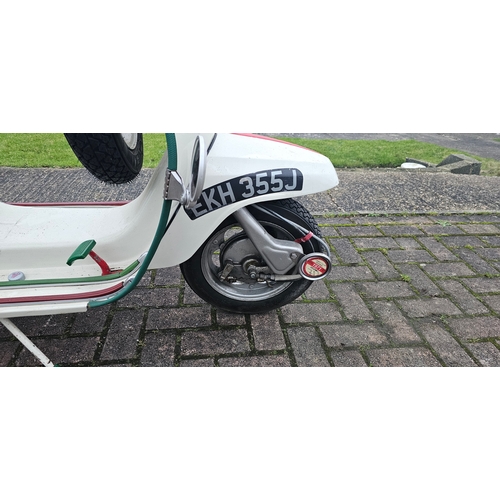 499 - 1971 Lambretta J50, 50cc. Registration number EKH 355J (non transferrable). Frame number 50DL 513558... 