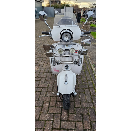 500 - 2020 AJS Modena 125, 125cc. Registration number LB20 LZC. Frame number L5YBDCJA0L1127666. Engine num... 