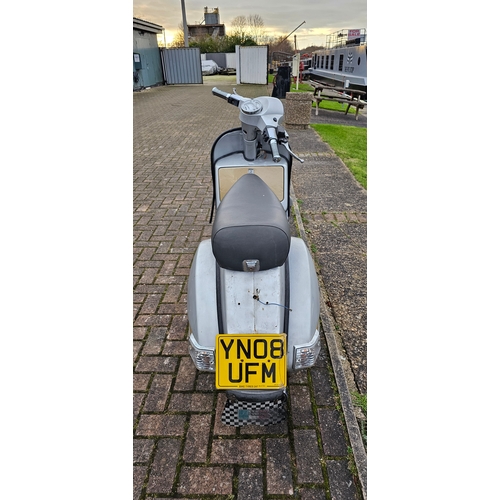 504 - 2008 Piaggio PX125.  Registration number YN08 UFM. Frame number ZAPM0930200012042. Engine number VNX... 