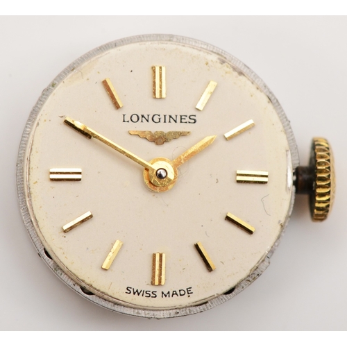 101 - Longines, a 9ct gold cased ladies wrist watch, London 1965, the dial with baton numerals, 17 jewel m... 