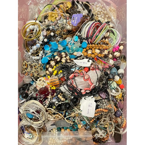 110 - Approximately 10kg of costume jewellery.